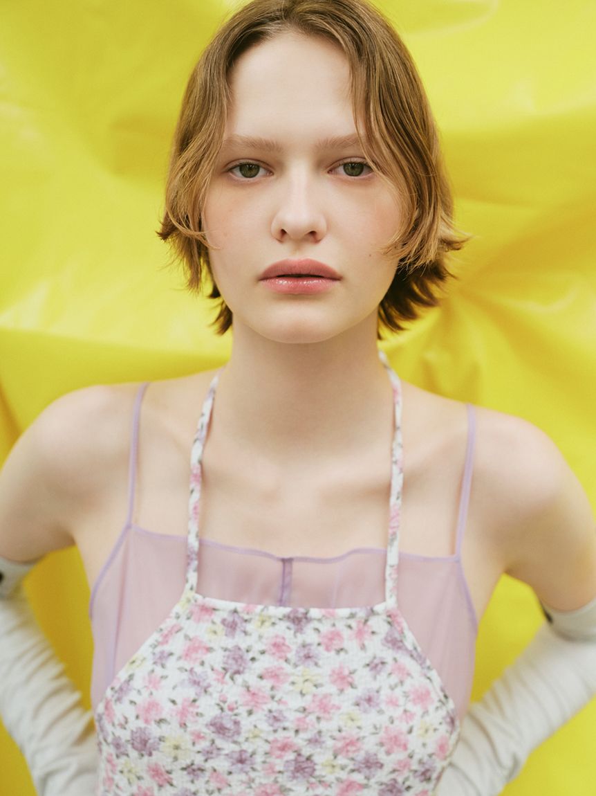 SNIDEL「レイヤードプリントキャミワンピース」|ワンピース|