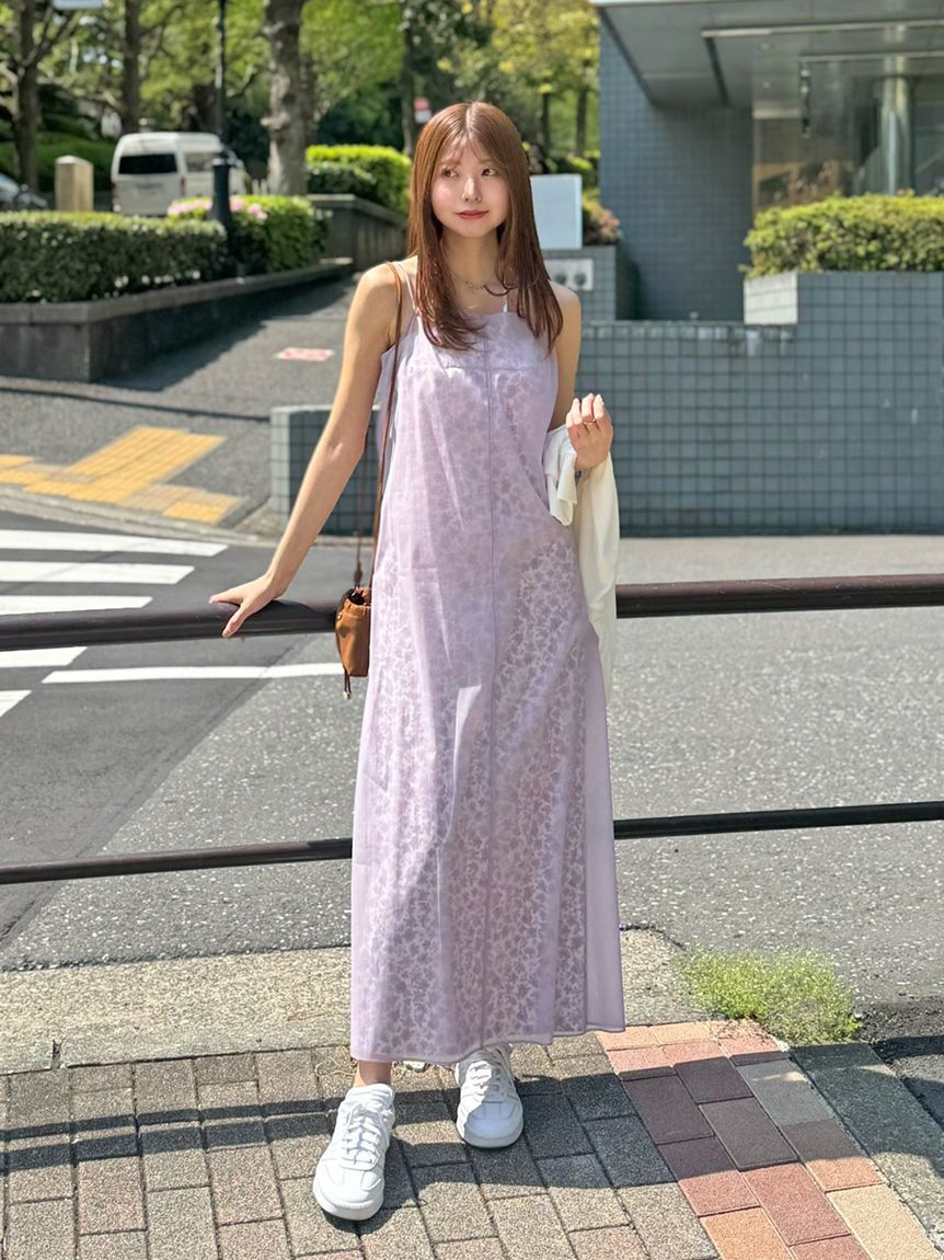 SNIDEL「レイヤードプリントキャミワンピース」|ワンピース|PPL