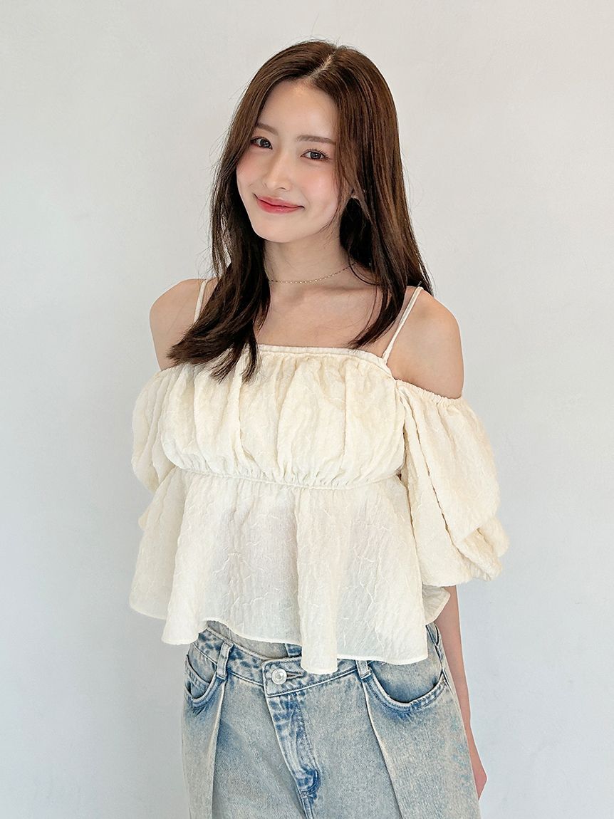 SNIDEL オフショルフリルブラウス オフショルフリルブラウス（SNIDEL）｜ルミネのファッション通販