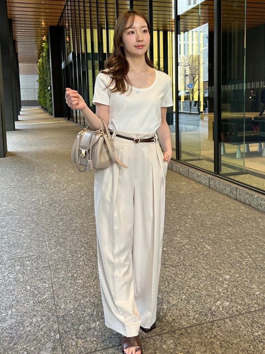 FRAY I.D「ラウンドネックTシャツ」|Tシャツ・カットソー|