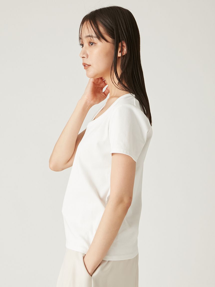 FRAY I.D「ラウンドネックTシャツ」|Tシャツ・カットソー|