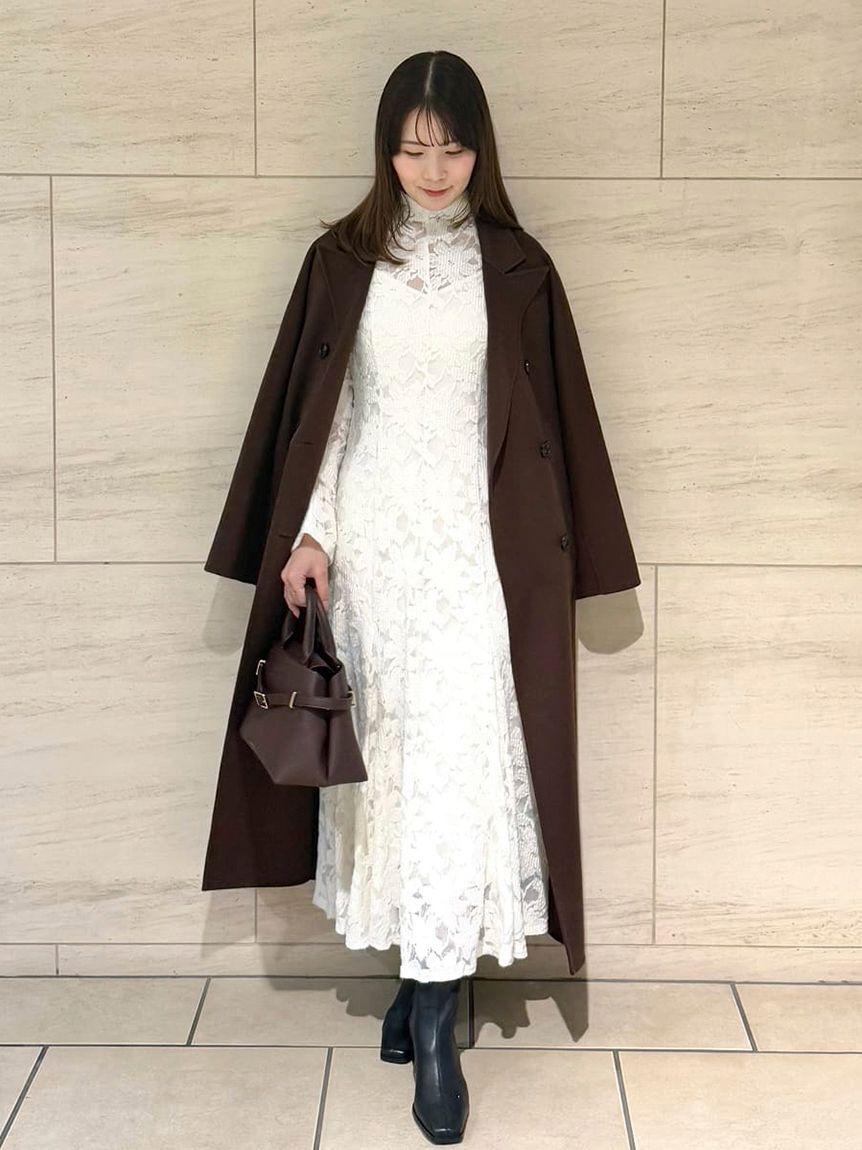 フラワーストレッチレースワンピース（FRAY I.D）｜ルミネの