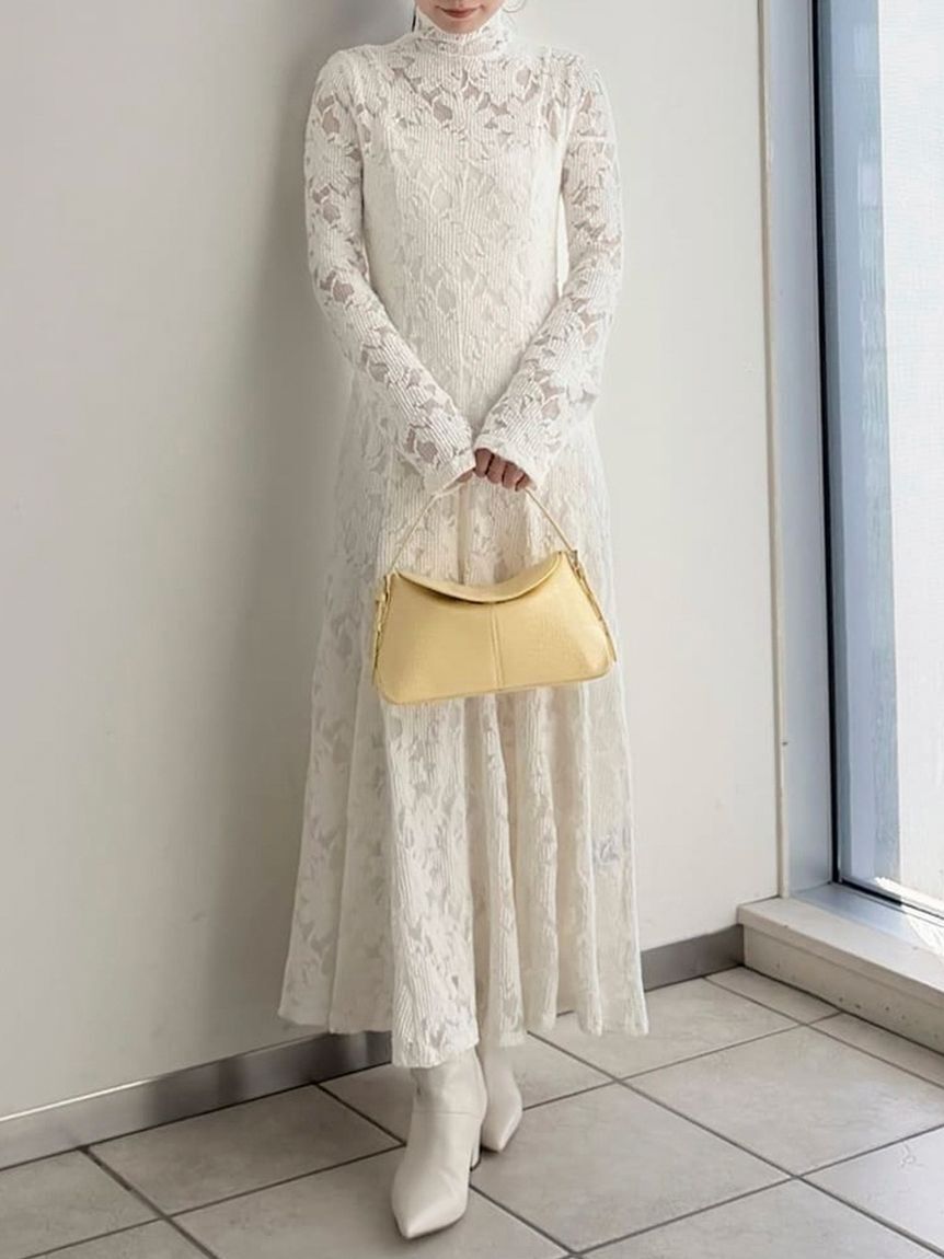 フラワーストレッチレースワンピース（FRAY I.D）｜ルミネの