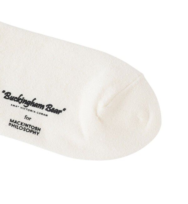 MACKINTOSH PHILOSOPHY「【WEB限定】バッキンガムベア ワンポイントソックス」|ソックス|