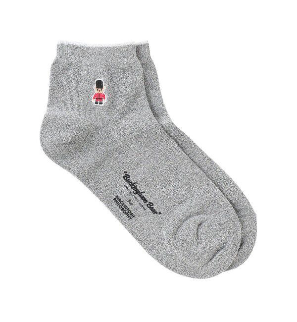 MACKINTOSH PHILOSOPHY「【WEB限定】バッキンガムベア ワンポイントソックス」|ソックス|グレー
