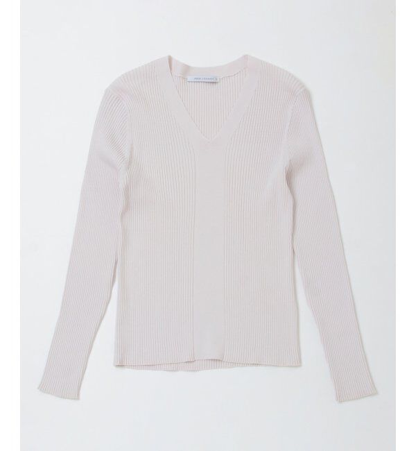 IKKA LOUNGE「ハイゲージVネックプルオーバー」|プルオーバー|ライトグレイ