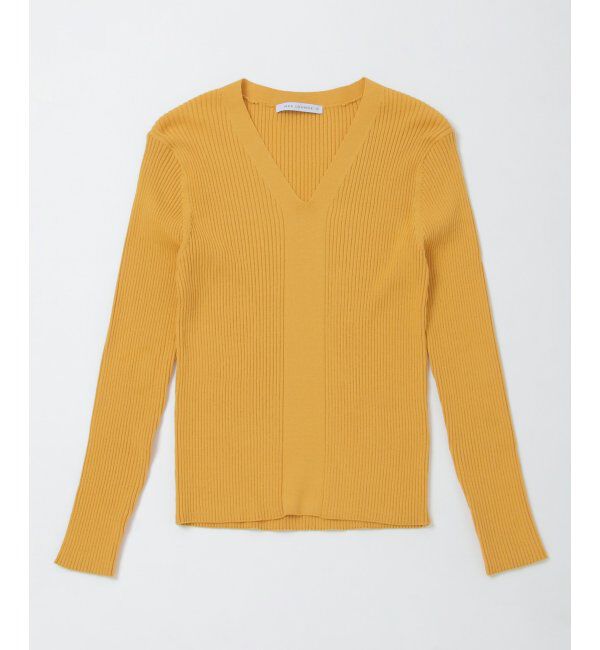 IKKA LOUNGE「ハイゲージVネックプルオーバー」|プルオーバー|イエロー