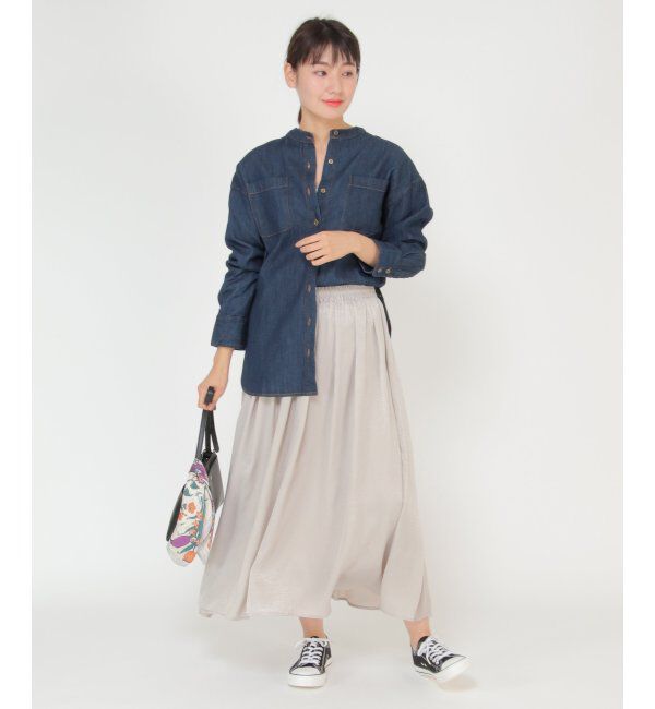 ikka「バンドカラーシャツ」|シャツ・ブラウス|