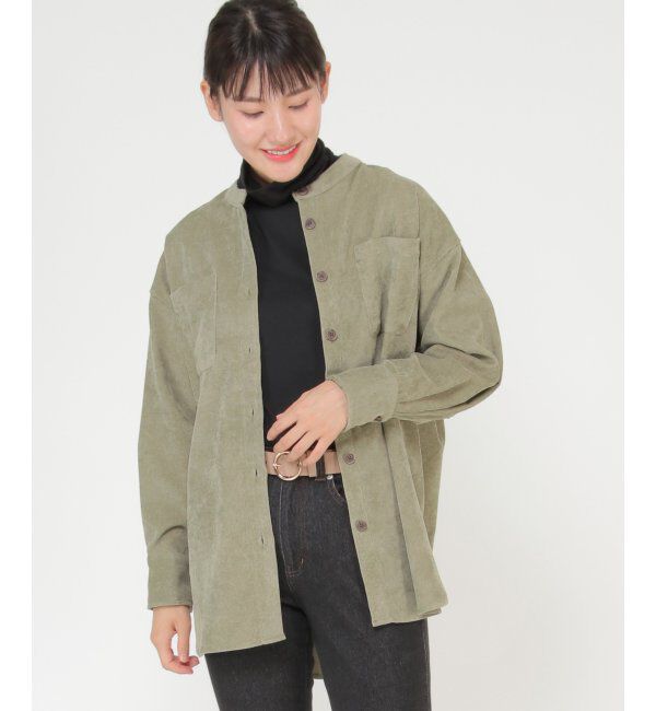 ikka「バンドカラーシャツ」|シャツ・ブラウス|ミドリケイ