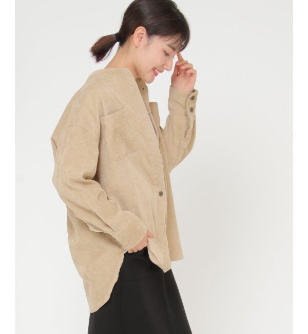 ikka「バンドカラーシャツ」|シャツ・ブラウス|ベージュ