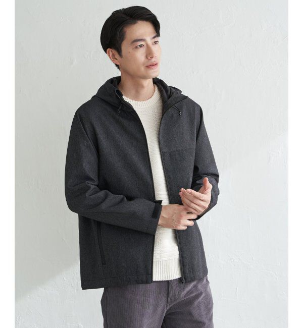 ikka「撥水メランジ ジップマウンテンパーカー」|その他|