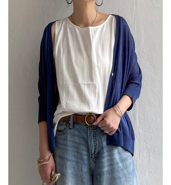 Lbc with Life「カーデノースリブラウスセット」|ニット・セーター|