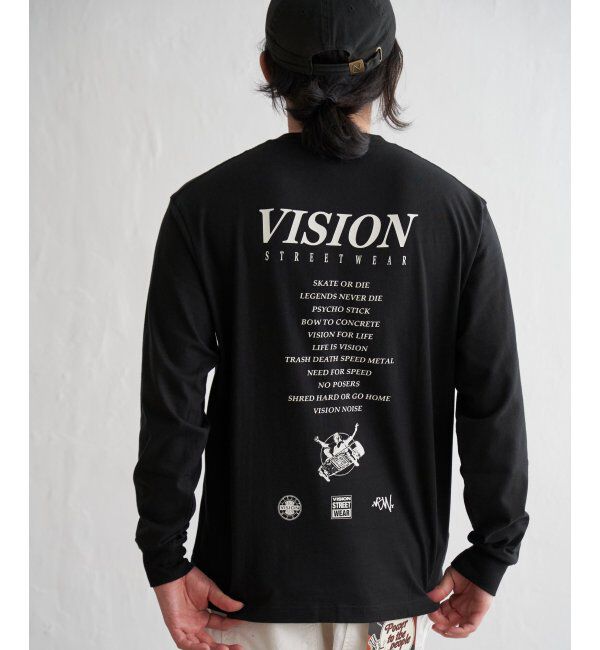 VENCE share style「VISION STREET WEAR ヴィジョンストリートウェア メッセージプリントロンT」|Tシャツ・カットソー|