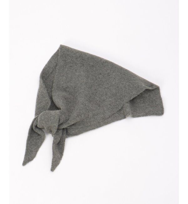 VENCE share style「ニットバブーシュカスカーフ」|バンダナ・スカーフ|グレー