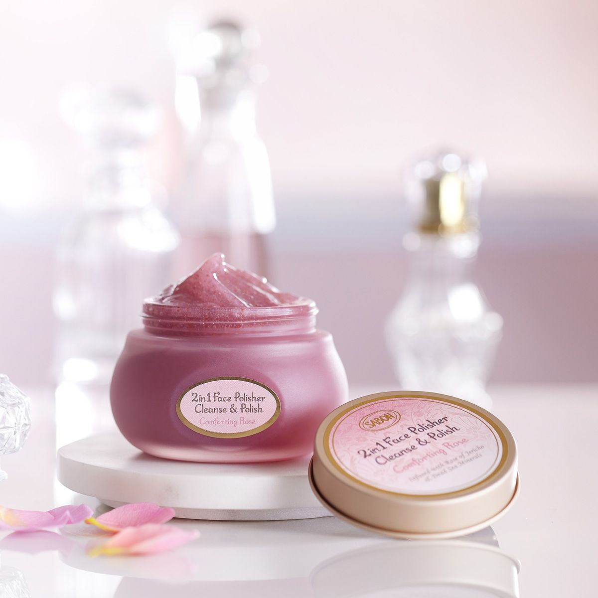 SABON「フェイスポリッシャー　コンフォーティング・ローズ」|洗顔料|