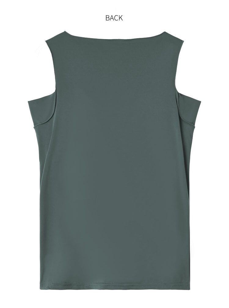 STYLE DELI「ワキ汗取りカップ付きインナータンクトップ／ハイバック」|インナー|