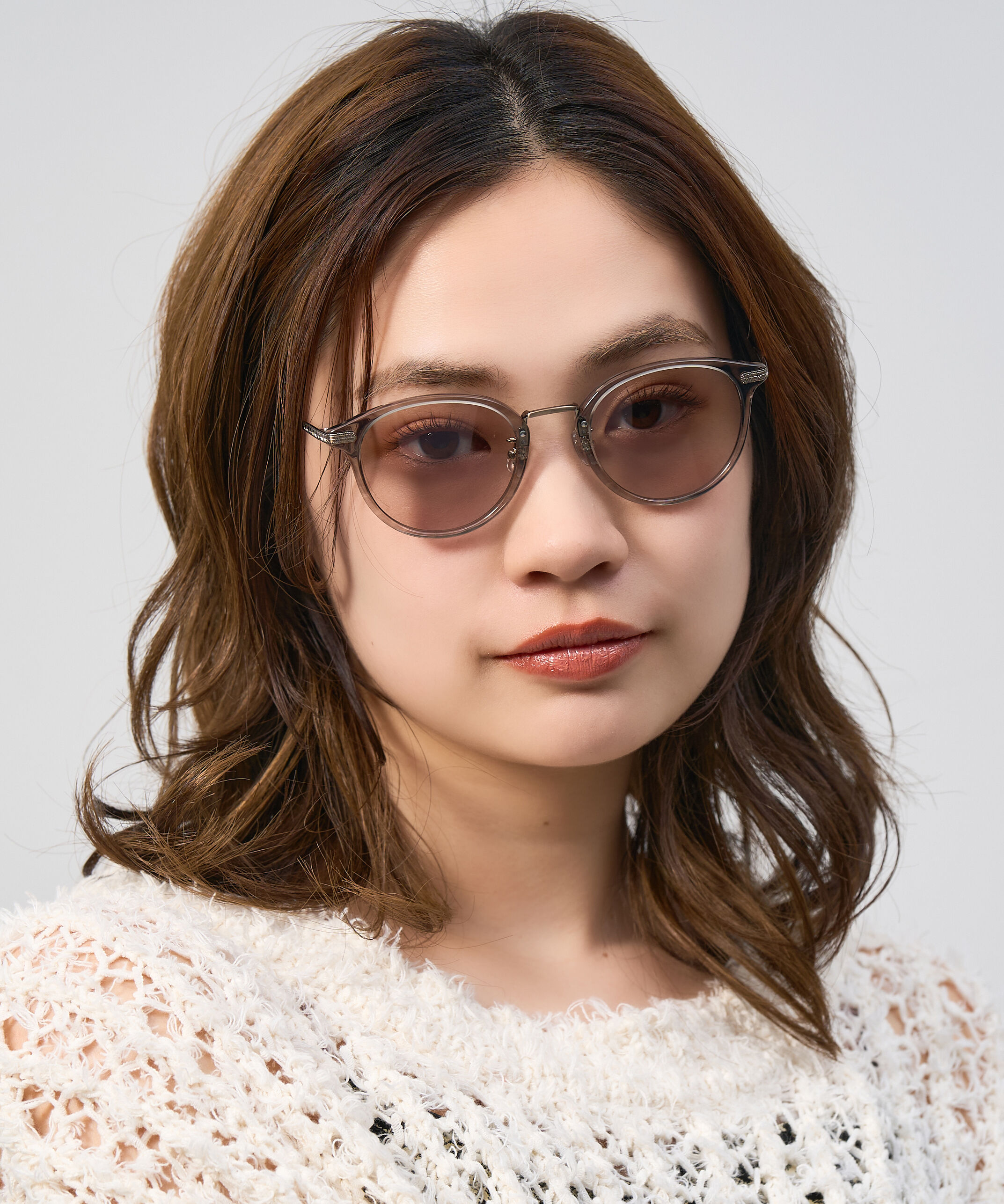  「Zoff | UNITED ARROWS ボストン型 サングラス クリアフレーム UVカット ズレ防止 ユナイテッドアローズ」|サングラス|