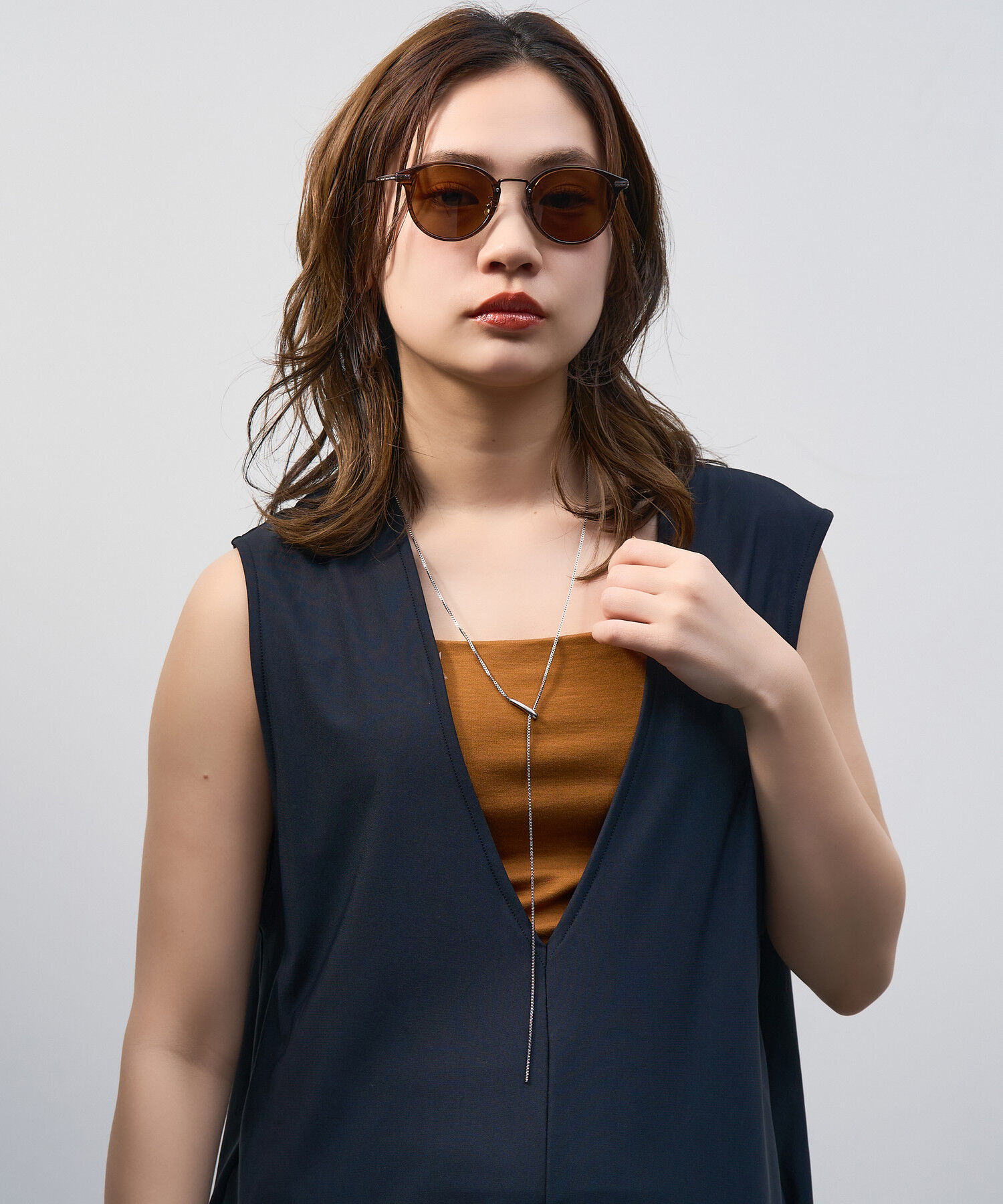  「Zoff | UNITED ARROWS ボストン型 サングラス クリアフレーム UVカット ズレ防止 ユナイテッドアローズ」|サングラス|