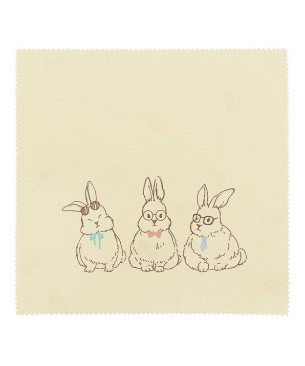  「メガネ拭き｜サングラス拭き クリーニングクロス パステルカラー  猫 うさぎ インコ ベアー」|サングラス|イエロー