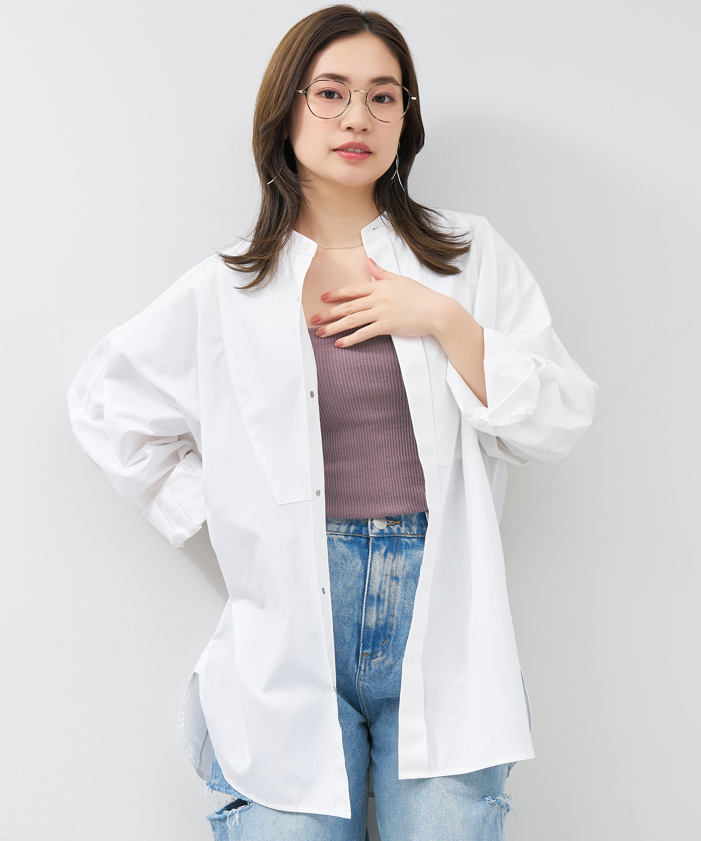  「ウェリントン クラウンパント 華奢なラインで大人可愛いメガネ 大きめサイズ 小顔 メタル レンズ交換券付き」|メガネ|