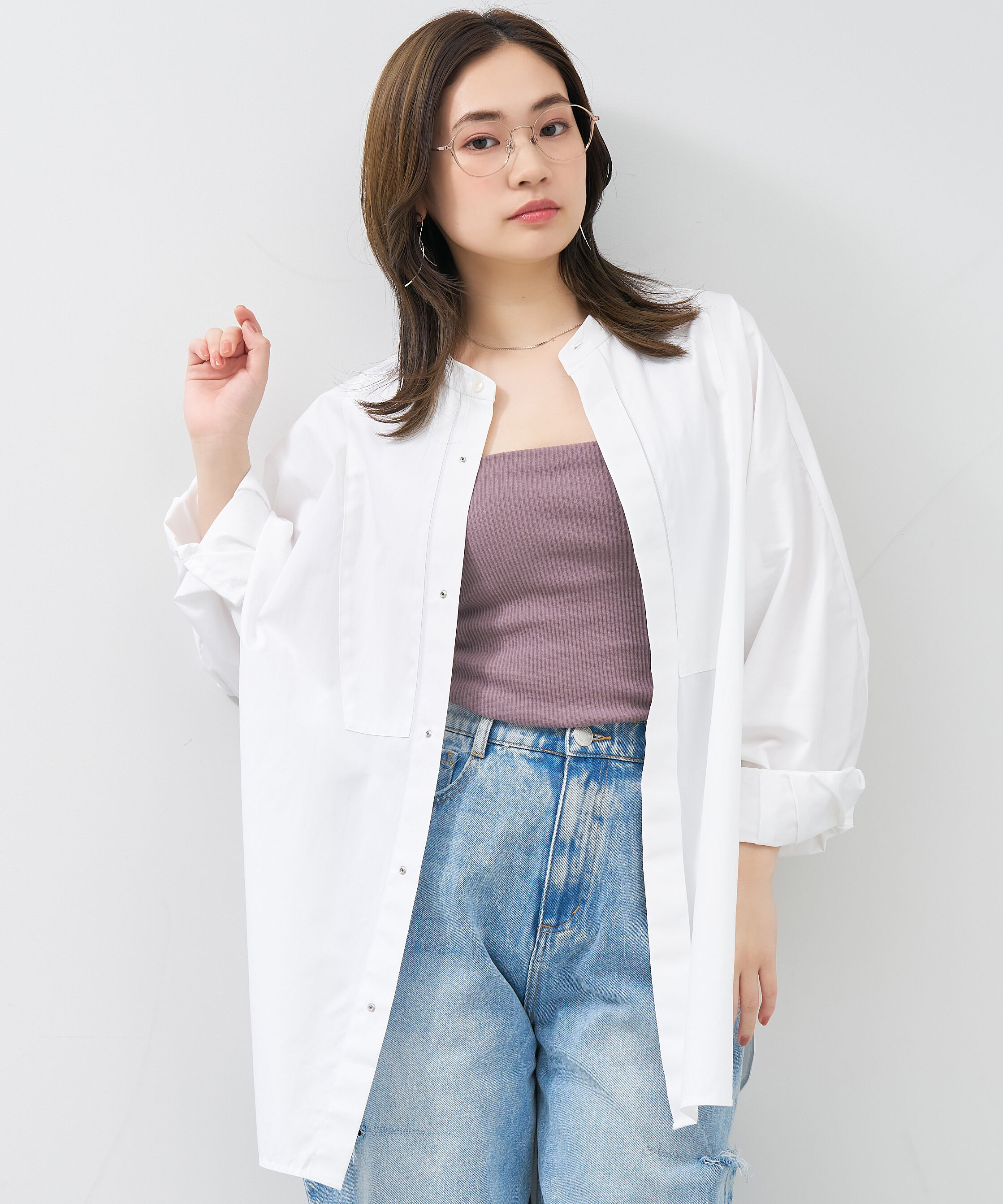  「ウェリントン クラウンパント 華奢なラインで大人可愛いメガネ 大きめサイズ 小顔 メタル レンズ交換券付き」|メガネ|