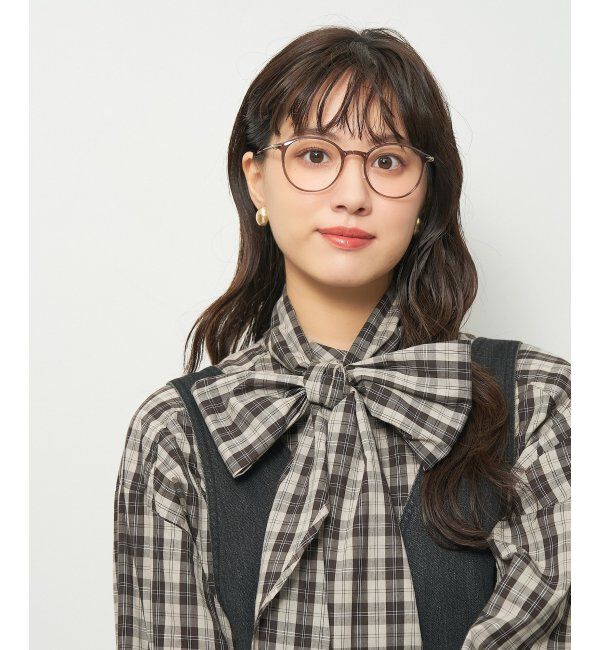  「ボストン型 メガネ 軽量 大人可愛い おうちメガネ 伊達メガネ レンズ交換券付」|メガネ|