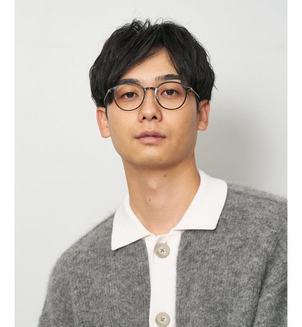  「ボストン型 メガネ 軽量 大人可愛い おうちメガネ 伊達メガネ レンズ交換券付」|メガネ|ブラウン1