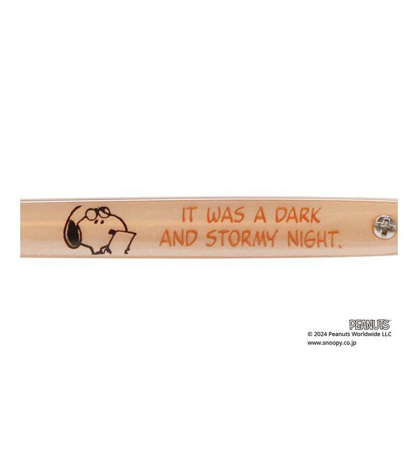  「スクエア型 メガネ |  Zoff PEANUTS COLLECTION 4 (リテラリーエース モデル) スヌーピー  レンズ交換券付」|メガネ|