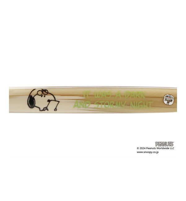  「スクエア型 メガネ |  Zoff PEANUTS COLLECTION 4 (リテラリーエース モデル) スヌーピー  レンズ交換券付」|メガネ|