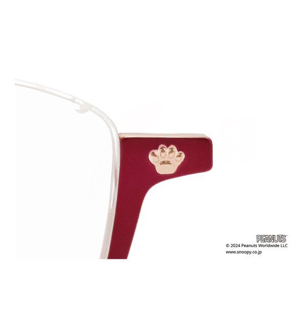  「スクエア型 メガネ |  Zoff PEANUTS COLLECTION 4 (リテラリーエース モデル) スヌーピー  レンズ交換券付」|メガネ|