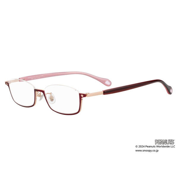  「スクエア型 メガネ |  Zoff PEANUTS COLLECTION 4 (リテラリーエース モデル) スヌーピー  レンズ交換券付」|メガネ|