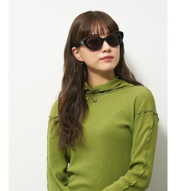  「Zoff｜サングラス｜フォックス型 キャッツアイ｜紫外線対策 UVカット」|サングラス|