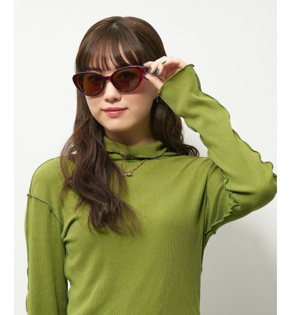  「Zoff｜サングラス｜フォックス型 キャッツアイ｜紫外線対策 UVカット」|サングラス|