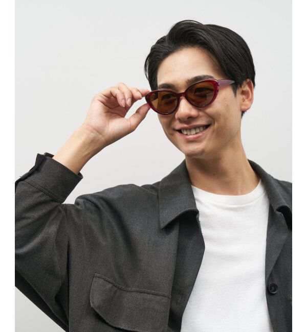  「Zoff｜サングラス｜フォックス型 キャッツアイ｜紫外線対策 UVカット」|サングラス|