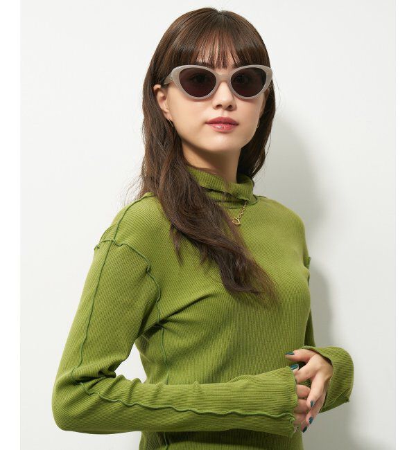  「Zoff｜サングラス｜フォックス型 キャッツアイ｜紫外線対策 UVカット」|サングラス|