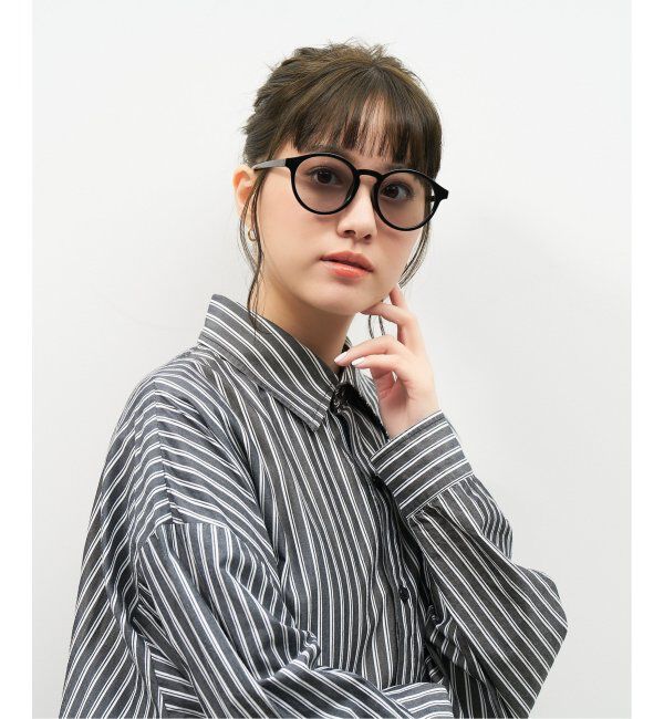  「ボストン型 サングラス | カラーレンズ 軽量 トレンド 紫外線対策 UVカット ユニセックス」|サングラス|ブラック