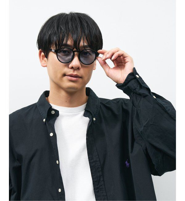  「ボストン型 サングラス | カラーレンズ 軽量 トレンド 紫外線対策 UVカット ユニセックス」|サングラス|ブラック系その他1