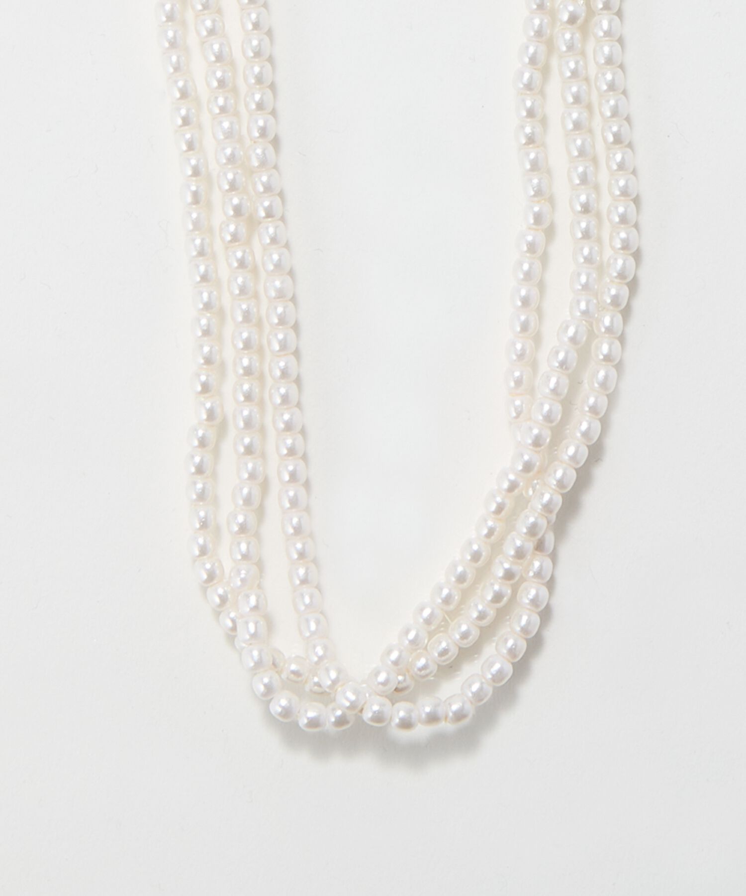 Phoebe「3連ビーズパールネックレス」|ネックレス|