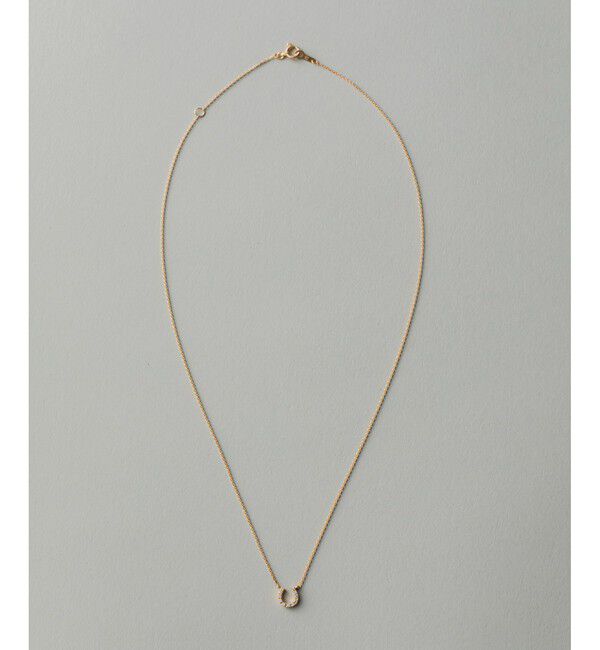 ete「K18YG ホースシュー ダイヤモンド ネックレス」|ネックレス|