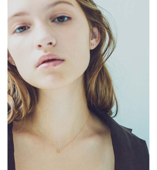 ete「K18YG ホースシュー ダイヤモンド ネックレス」|ネックレス|