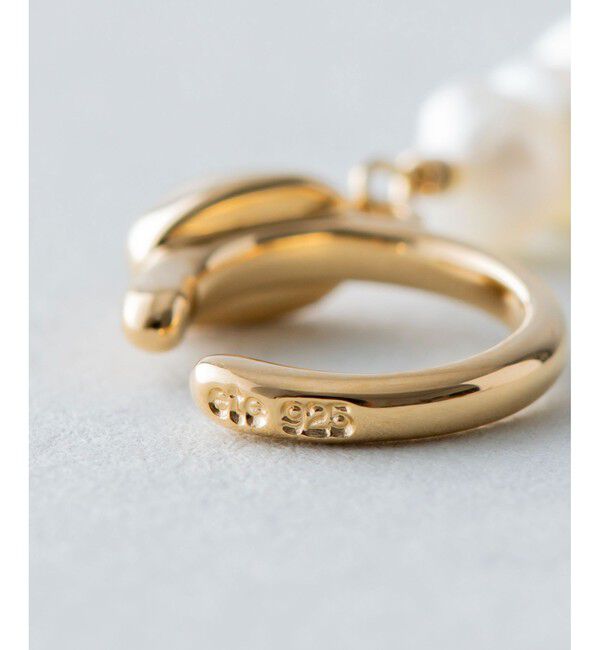 ete「パール ストレートライン イヤリング」|イヤリング|