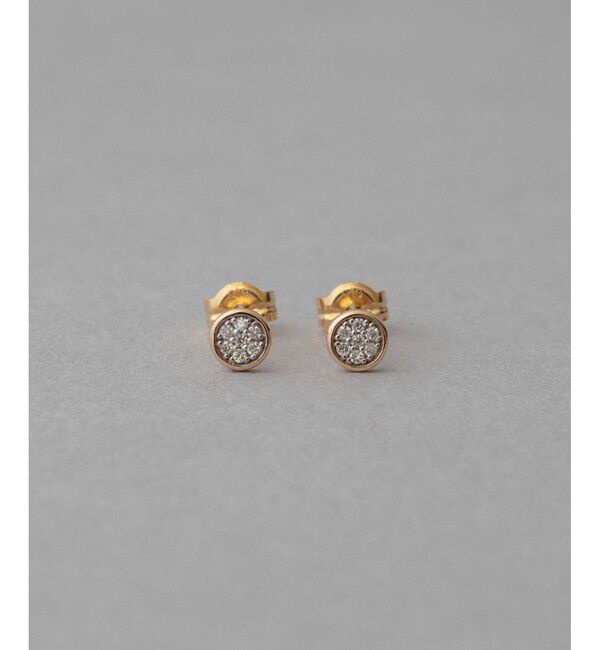 ete「K10 ブリリアント ダイヤモンド ピアス」|ピアス|イエローゴールド