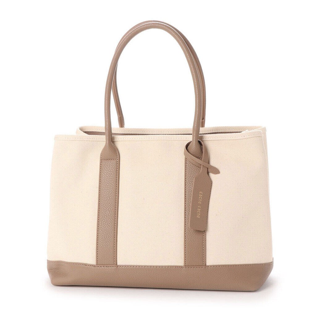 cache cache「カシュカシュ トートバッグ パーテーション レディース キャンバス 通販 大きめ ブランド」|トートバッグ|ブラウン1