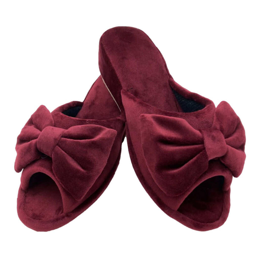 BACKYARD FAMILY「スリッパ ヒール 通販 ヒールスリッパ フォーマル 学校 授業参観 受験 約 5cm 4cm」|ルームシューズ|レッド1