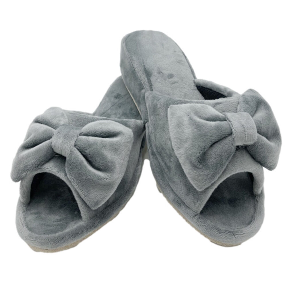 BACKYARD FAMILY「スリッパ ヒール 通販 ヒールスリッパ フォーマル 学校 授業参観 受験 約 5cm 4cm」|ルームシューズ|グレー2