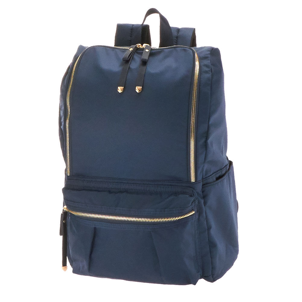 BACKYARD FAMILY「背面ファスナー リュック レディース 大人 マザーズリュック 通販 軽量 軽い 大容量 A4」|リュック|ブルー1