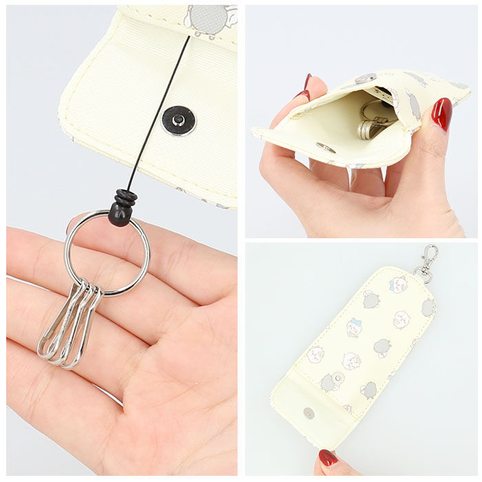 BACKYARD FAMILY「ちいかわ キーホルダー 通販 キーケース リール付きキーケース キーカバー キャラクター 鍵」|チャーム・キーホルダー|