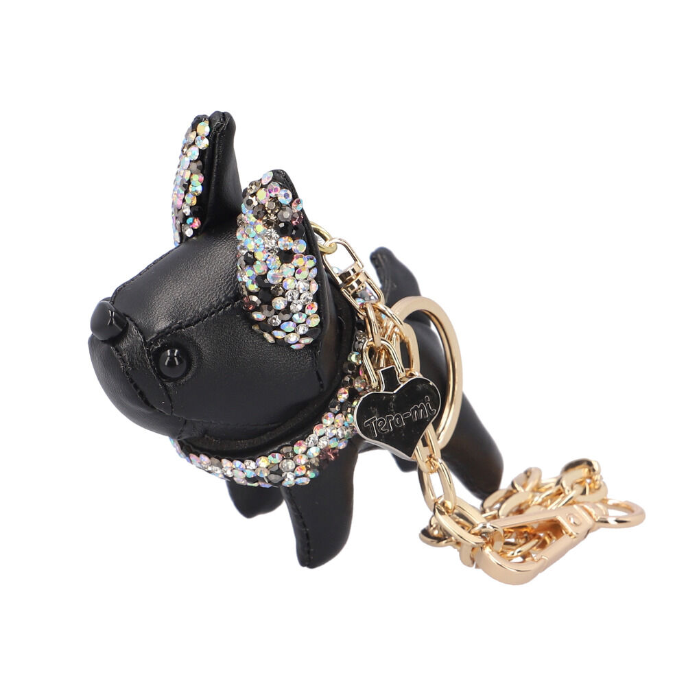 BACKYARD FAMILY「バッグチャーム 犬 通販 Lyre バッグアクセサリー チャーム 合成皮革 合皮 フェイクレザー」|その他|ブラック1