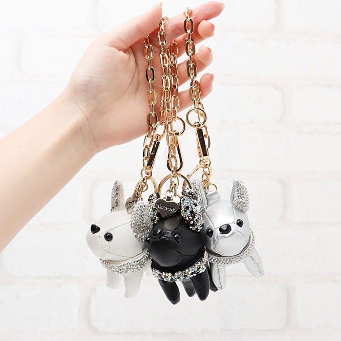 BACKYARD FAMILY「バッグチャーム 犬 通販 Lyre バッグアクセサリー チャーム 合成皮革 合皮 フェイクレザー」|その他|