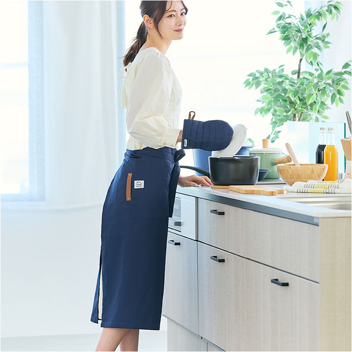 BACKYARD FAMILY「LEENDE レエンデ ショート エプロン ショート丈 通販 ギャルソンエプロン 腰巻 前掛け」|その他|